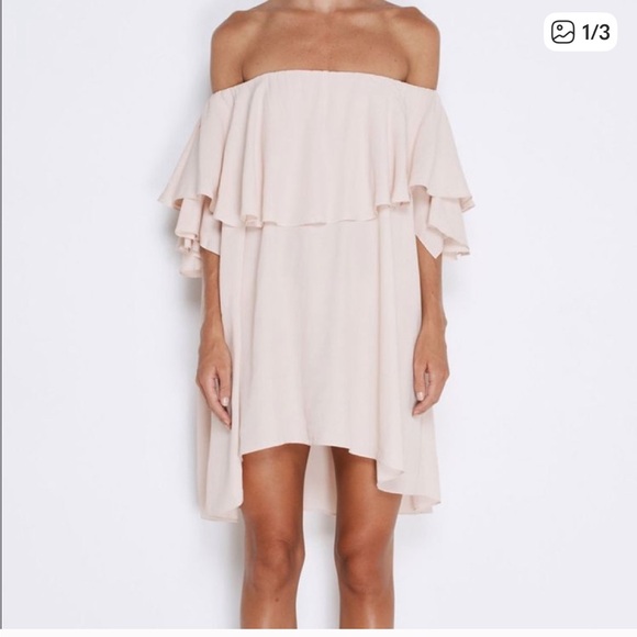 MLM Label Maison Off-Shoulder Ruffle Dress - Picture 2 of 8